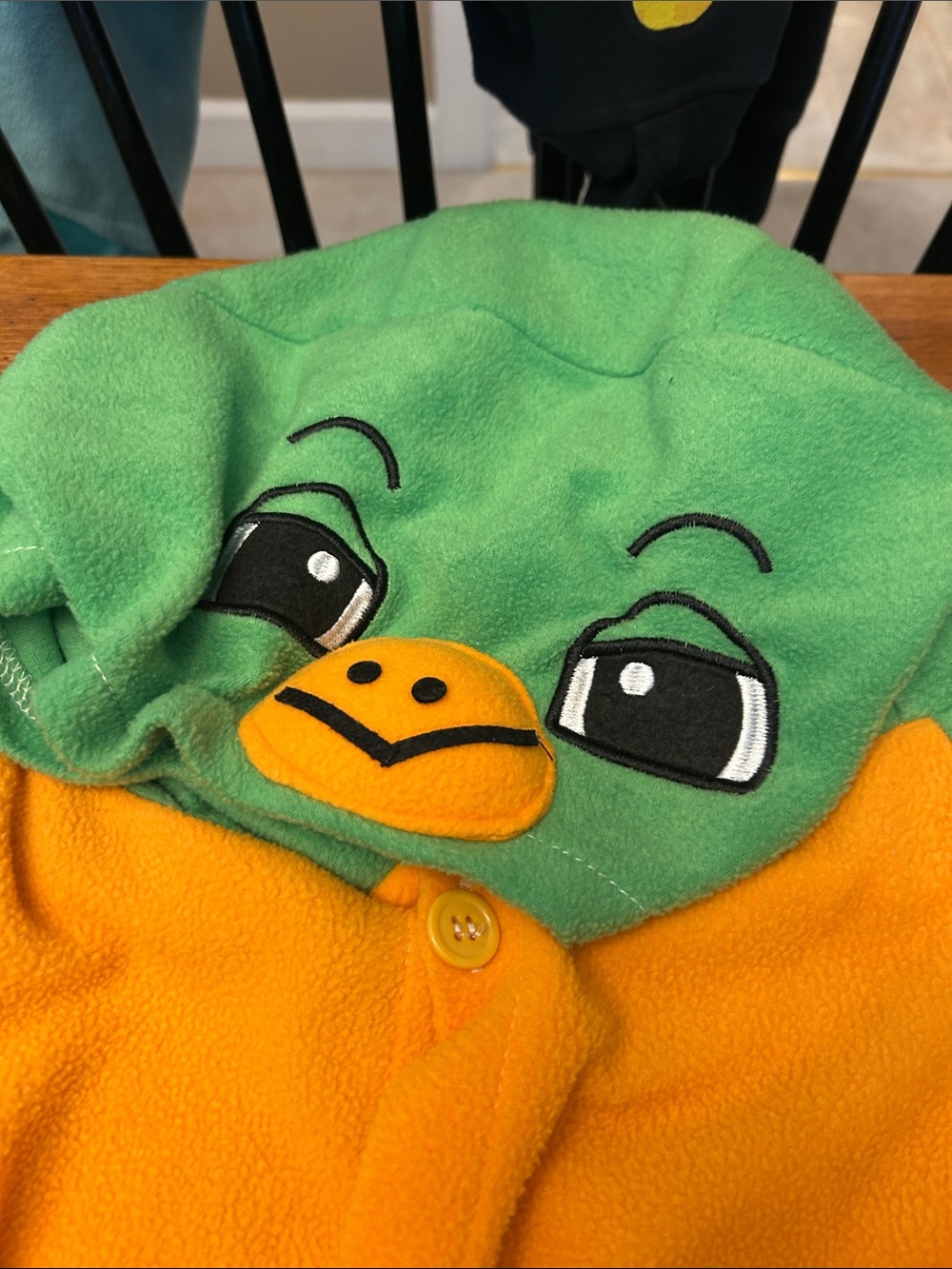 Green & Orange Plush Turtle Onesie - Picture 2 of 3